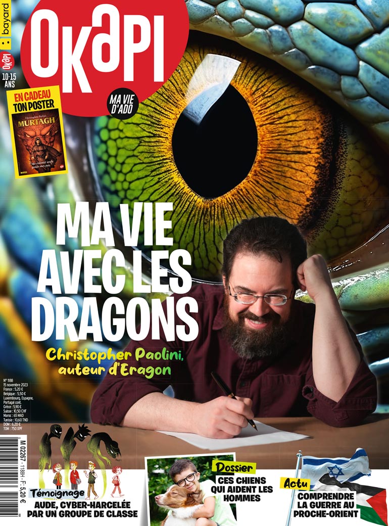 Couverture du magazine Okapi n°1188, 15 novembre 2023.