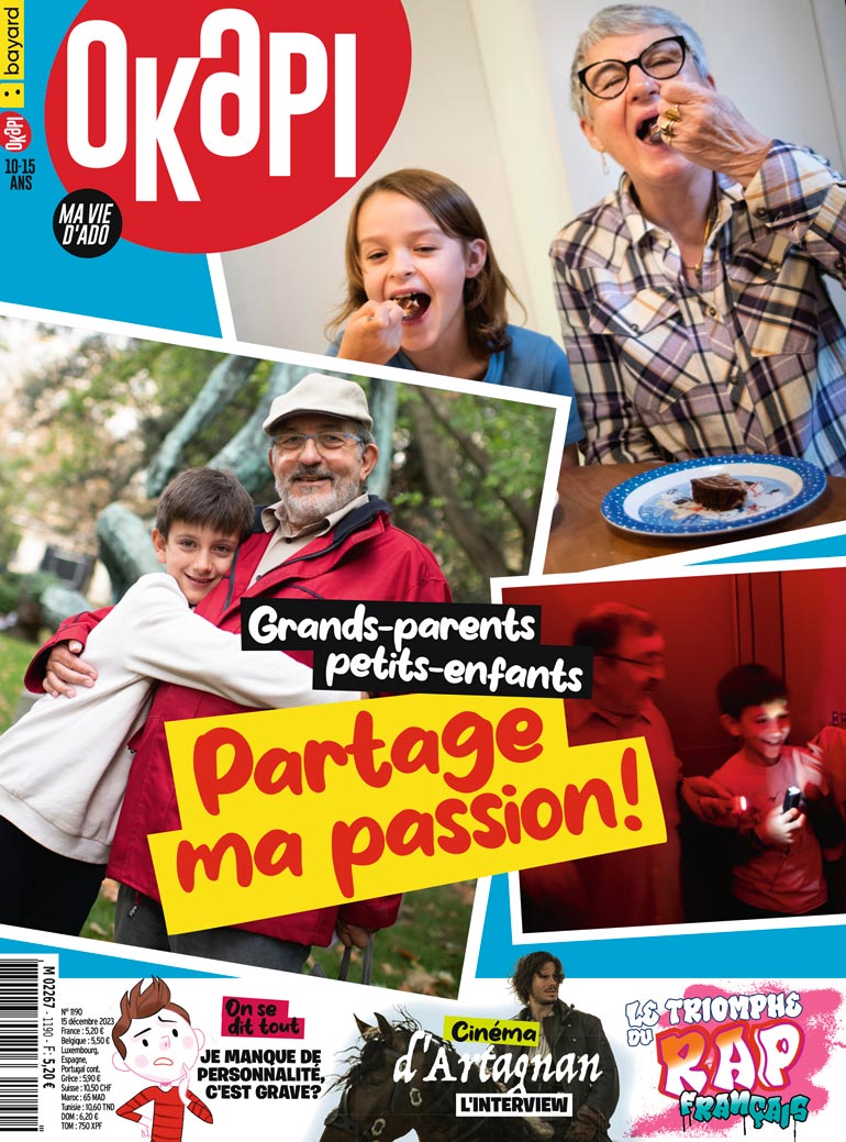 Couverture du magazine Okapi n°1190, 15 décembre 2023.