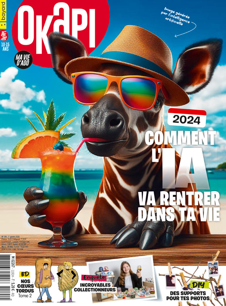 Couverture magazine Okapi n°1191, janvier 2024.