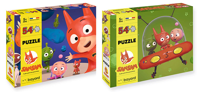 Puzzles SamSam Bayard Jeunesse - Les copains - La soucoupe