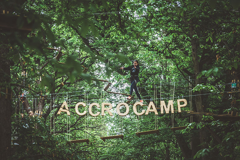 Journée stage de la forêt avec AccroCamp