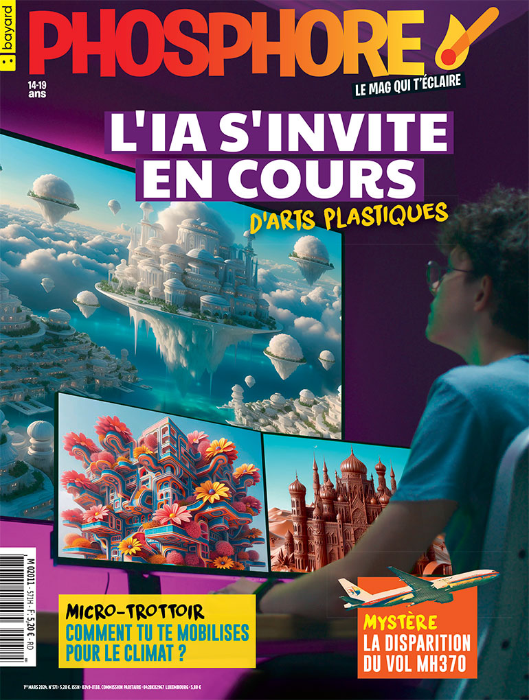 Couverture du magazine Phosphore n°571, 1er mars 2024.
