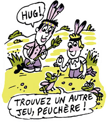 Marcel et son frère passent l’été dehors à jouer aux Indiens et à enfoncer des trucs dans le popotin des cigales. “Le classique sans prise de tête : La Gloire de mon père”, Je bouquine n°482, avril 2024. Texte : Laureline Dubuy. Illustrations : Marion Puech.