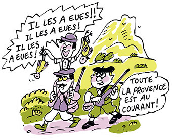 Marcel Pagnol, épuisé, rentre sur les épaules de son héros, le cœur gonflé de fierté. “Le classique sans prise de tête : La Gloire de mon père”, Je bouquine n°482, avril 2024. Texte : Laureline Dubuy. Illustrations : Marion Puech.