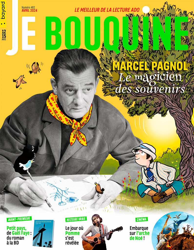 Couverture du magazine Je bouquine n°482, avril 2024. Marcel Pagnol.