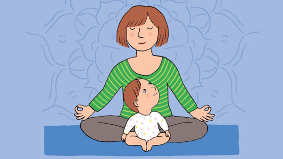 4 postures de yoga avec bébé