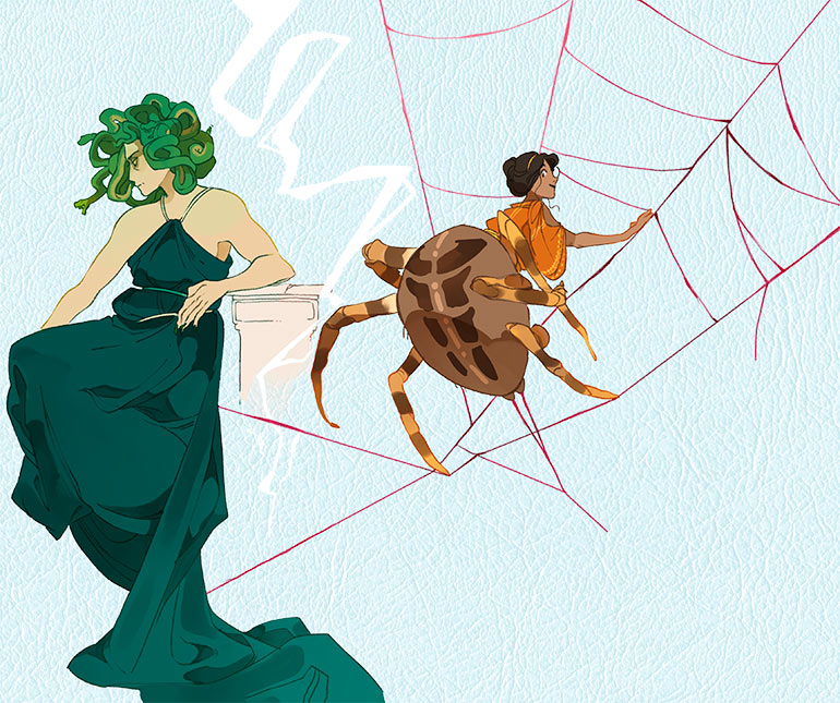 « Métamorphoses : quand les héros changent de peau », article extrait du magazine Je bouquine n° 495, mai 2025. Illustrations : Sophie Leullier.