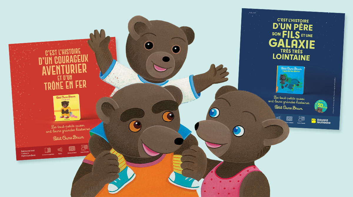 Petit Ours Brun, la “réf” des tout-petits : 2 spots publicitaires autour de la "pop culture".