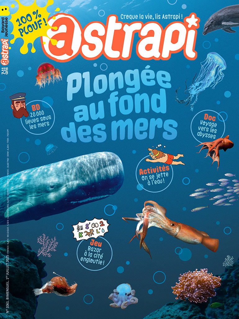 Couverture du magazine Astrapi n° 1061, juillet 2025.