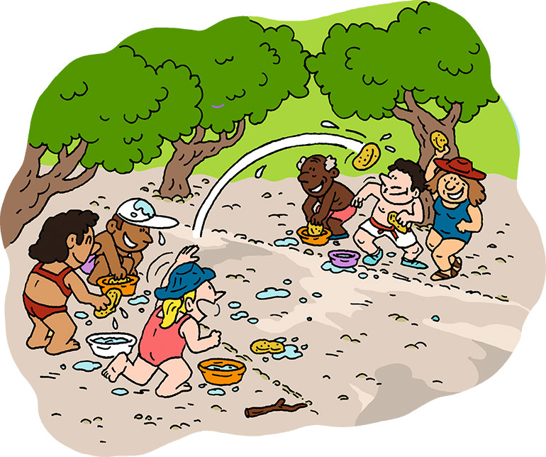 La bataille-mouillette : avec ce petit jeu d'eau, tout le monde rigole et personne ne perd !