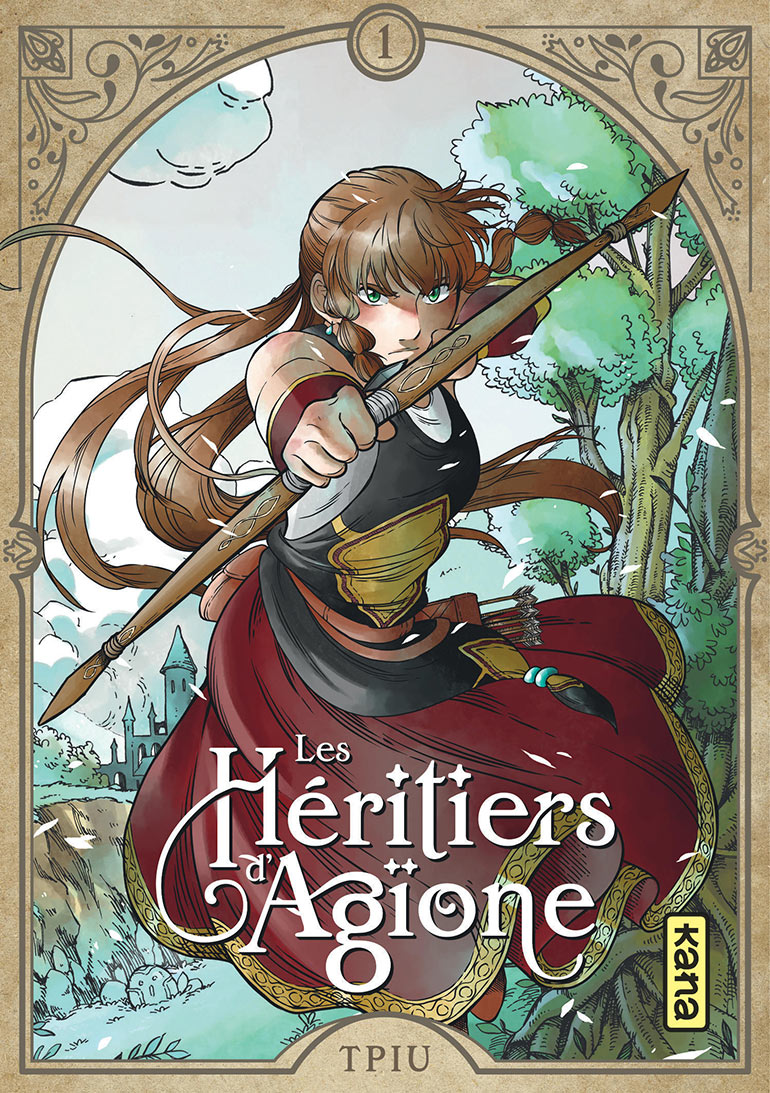 Couverture du manga “Les Héritiers d’Agïone” de Tpiu (éd. Kana).