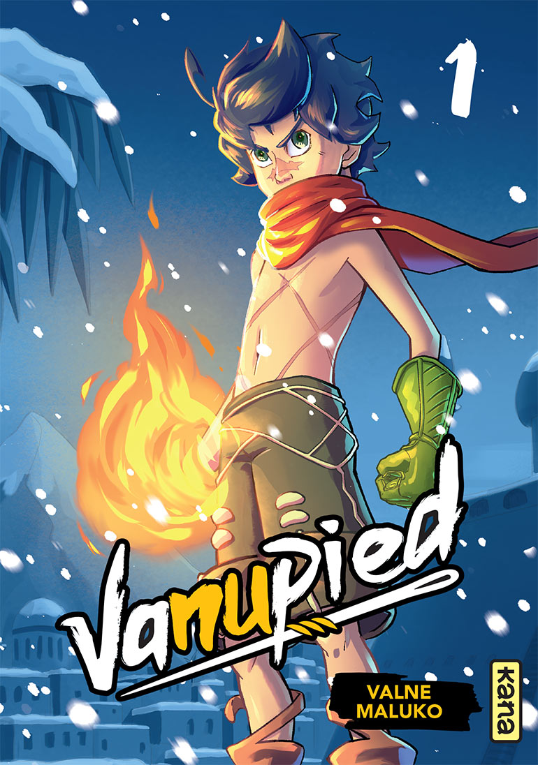 Couverture du manga “Vanupied”, de Valne (scénario) & Maluko (dessin) (éd. Kana).