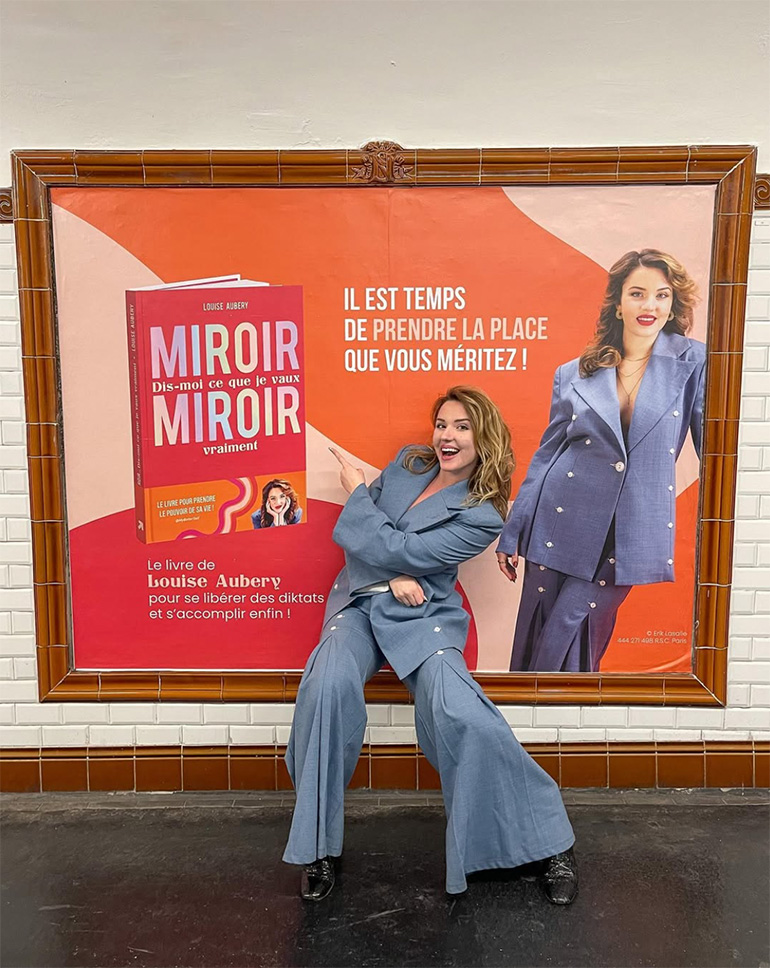 Premier livre de Louise Aubery, “Miroir miroir dis-moi ce que je vaux vraiment”.