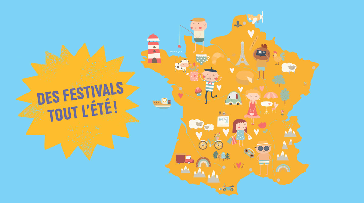 « Des festivals tout l'été », article extrait du magazine J'aime lire Max n° 319, juillet 2025.