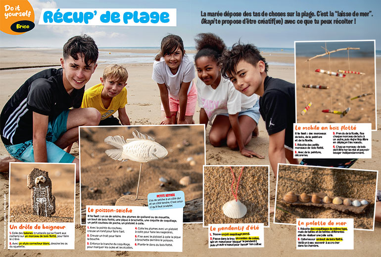 Récup' de plage 5 bricos récup' faciles à faire par les ados.