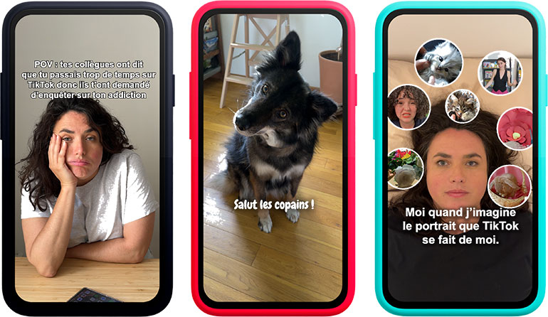 Captures de la vidéo “Comment TikTok te rend accro ?”, diffusée dans Phosphore #23 du 04 juillet 2025.