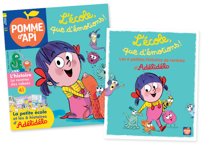 Couverture du magazine Pomme d'Api n° 715 et son supplément pour les parents.