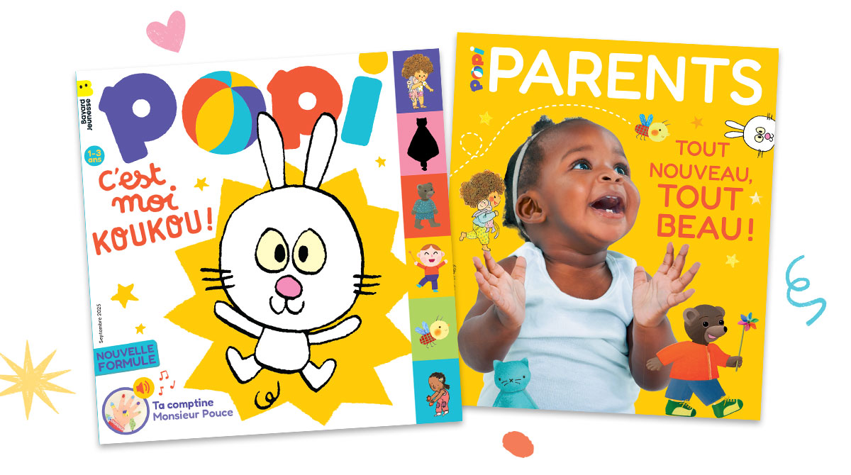 Couverture de Popi et son supplément pour les parents, n°469, septembre 2025.