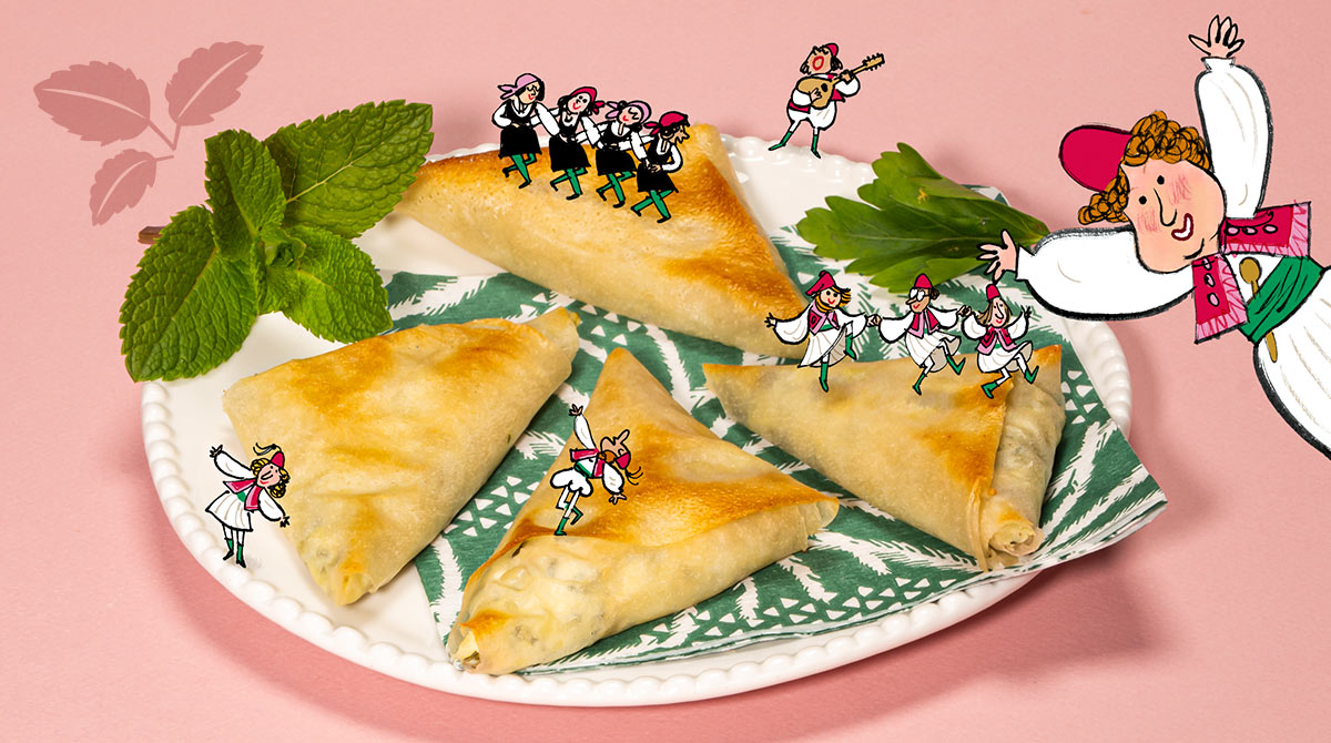 Recette de petits chaussons au fromage faciles à préparer par les enfants.