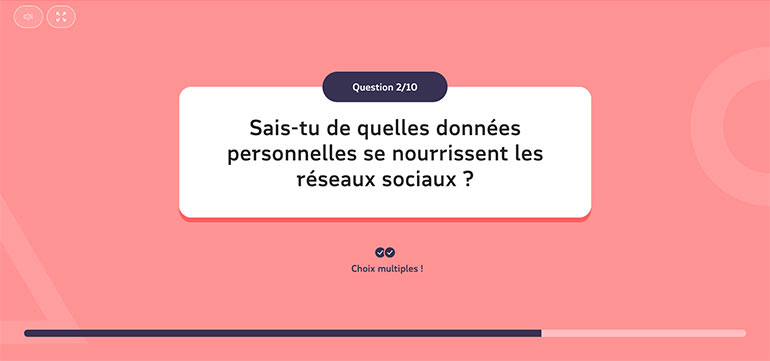 MAIF. Le quiz “Les réseaux sociaux et moi (7-13 ans)”.