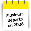 Plusieurs départs en 2026
