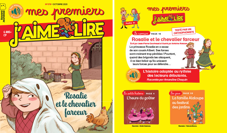 Au sommaire de Mes premiers J’aime lire, n° 278, octobre 2025.
