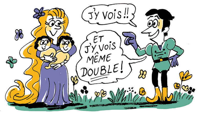 Un jour, le prince retrouve Raiponce et  découvre que sa dulcinée a eu des jumeaux de leur union. “Raiponce” : toute l’histoire à lire en 1 minute chrono avec “Je bouquine”.