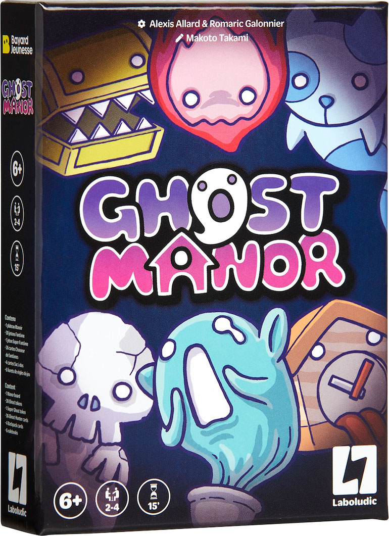 ”Ghost Manor”, jeu de mémoire et de tactique, pour les enfants à partir de 6 ans. Éditions Laboludic.