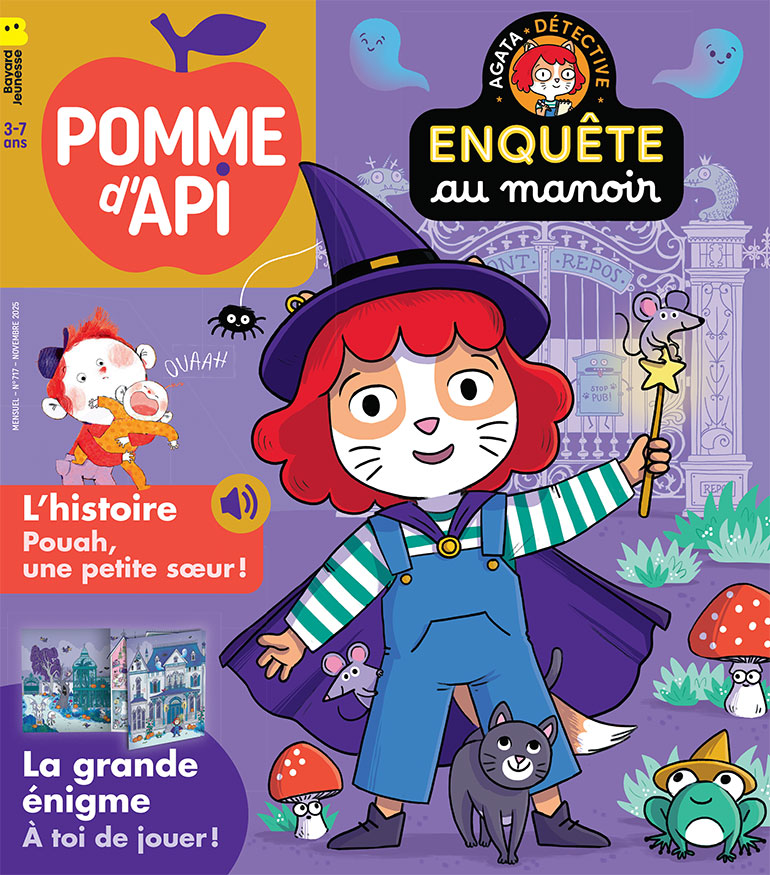 Couverture du magazine Pomme d'Api n° 717, novembre 2025.