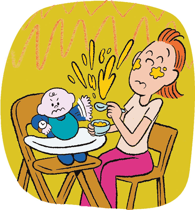 L'heure du repas est passée, bébé n'a plus envie de manger !