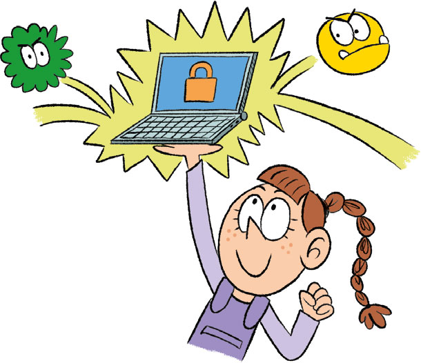 Demande à tes parents d’installer un antivirus, l’ordinateur sera protégé contre les programmes malveillants.