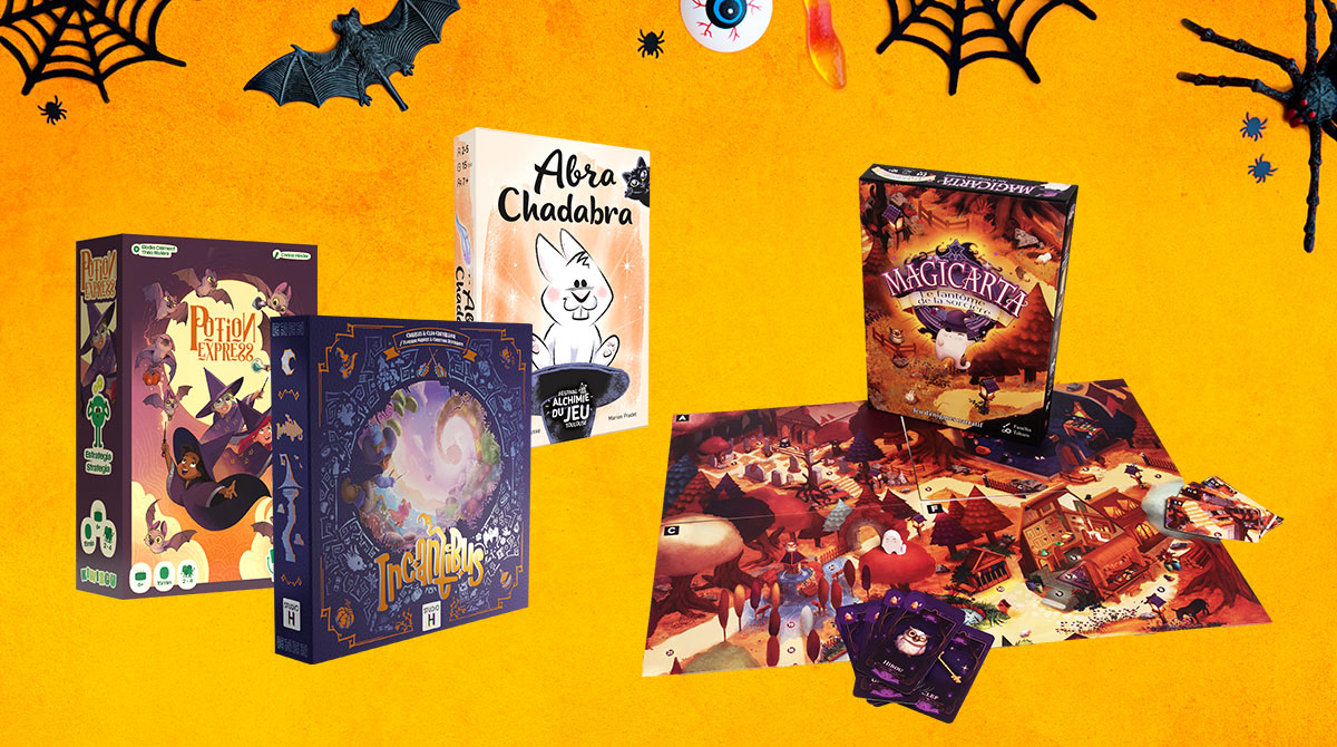 4 jeux de société choisis par Okapi pour fêter Halloween.