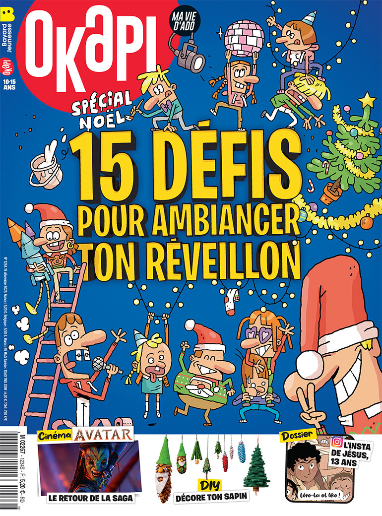 Couverture du magazine Okapi n°1234, 15 décembre 2025.