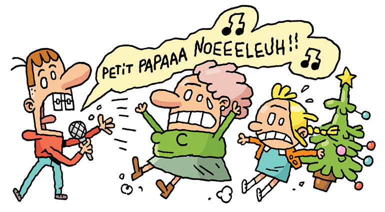 Jeux d’ambiance pour le réveillon de Noël : le Christmas karaoké.