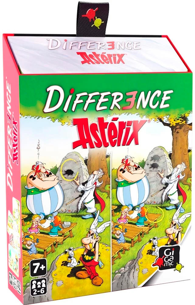 Différence Astérix, dès 7 ans, 2 à 6 joueur(se)s, éd. Gigamic, 14,90 €.