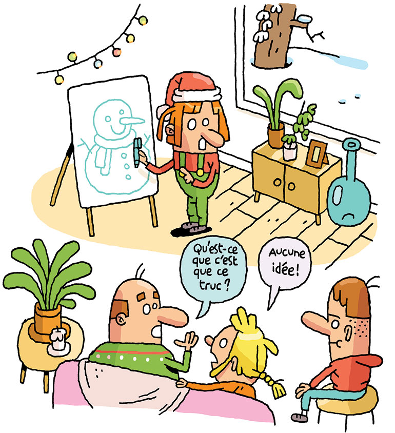 Jeux créatifs pour le réveillon : le “Pictionary” de Noël.