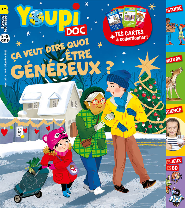 Couverture du magazine Youpi Doc n°447, décembre 2025.