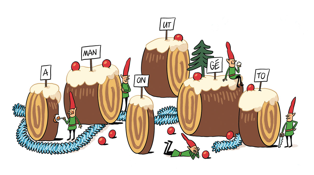 « Miam, c'est Noël !», jeux extraits du magazine J'aime lire Max n° 324. Illustrations : Guillaume Long.