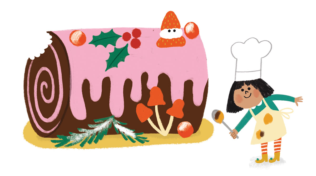 © Illustration : N. Rosenberg. Coloriages et jeux : dans l’atelier du Père Noël. Pomme d’Api n°718.