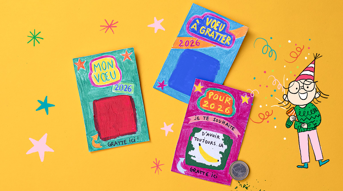 Bricolage pour enfant : 3 cartes de vœux faciles à fabriquer.