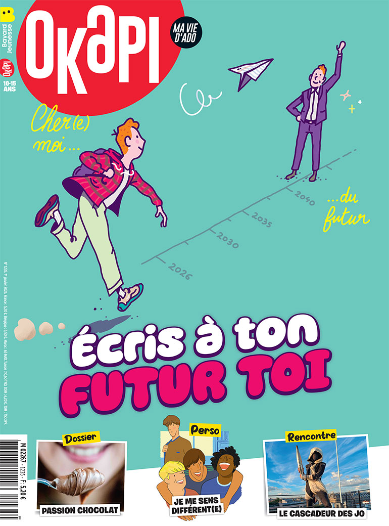 Couverture du magazine Okapi n° 1235, 1er janvier 2026.