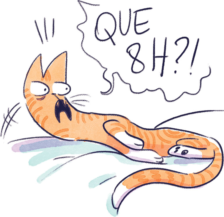 En moyenne, un(e) ado a besoin de 8 à 9 heures de sommeil.