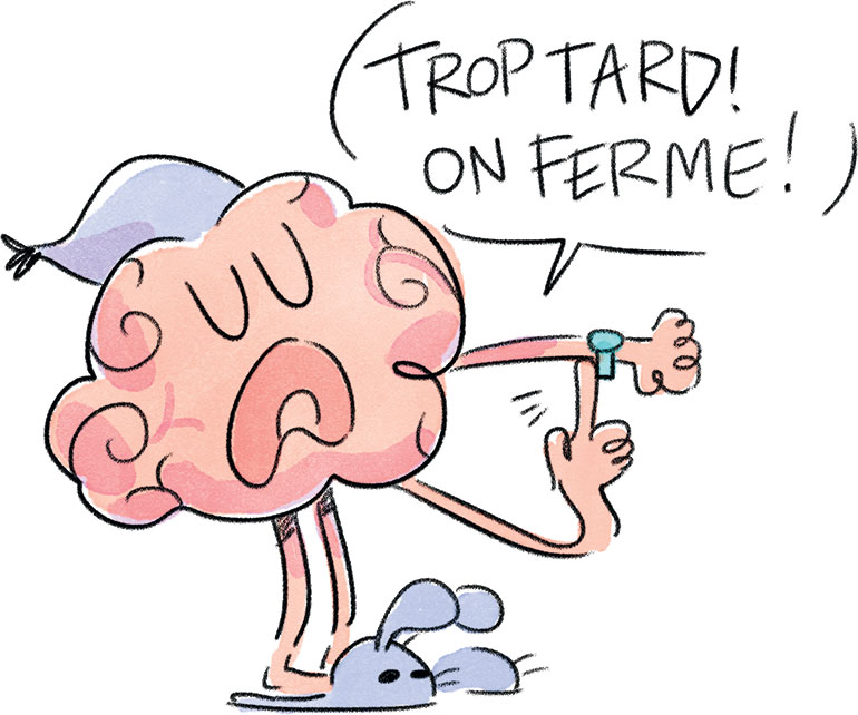 Pas d'activité qui stimule le cerveau (comme les devoirs), avant de se coucher.