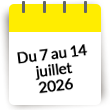 Séjour du 7 au 14 juillet 2025