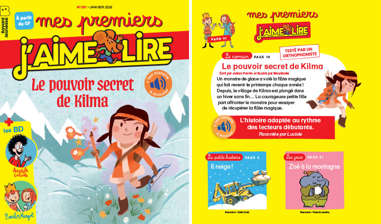 Au sommaire de Mes premiers J’aime lire, n°281, janvier 2026.