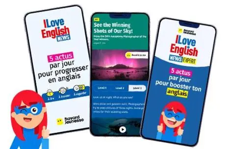 Un nouveau média numérique pour progresser en anglais : I Love English News et I Love English News Expert