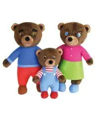 La famille de Petit Ours Brun - Coffret de 3 peluches