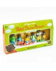 Boîte 6 figurines Petit Ours Brun - Promenade