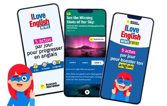 Un nouveau média numérique pour progresser en anglais : I Love English News et I Love English News Expert