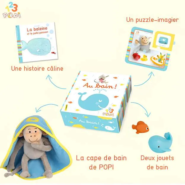 Pack POPI - Peluche + Box au bain